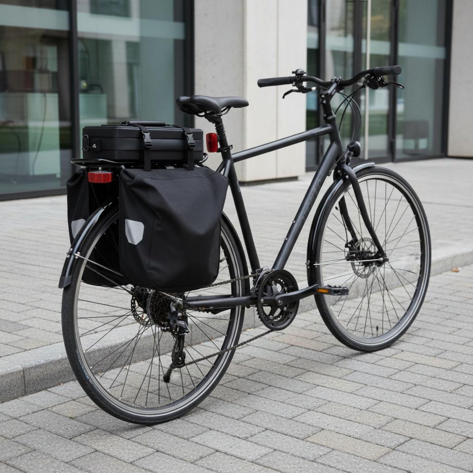 Cycling Commute - サイクルリアラック 頑丈なリアバイクラック バイク荷物キャリア 変形しにくいサイド保護レール 通勤者向け