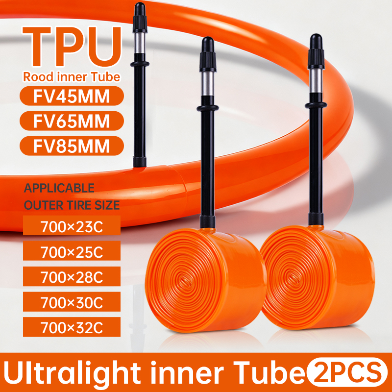 Inner Tube 700C - TPUロードバイクインナーチューブ 700C 700x23C/25C/28C/30/32C 超軽量自転車インナータイヤ カメラ 45/65/85mm