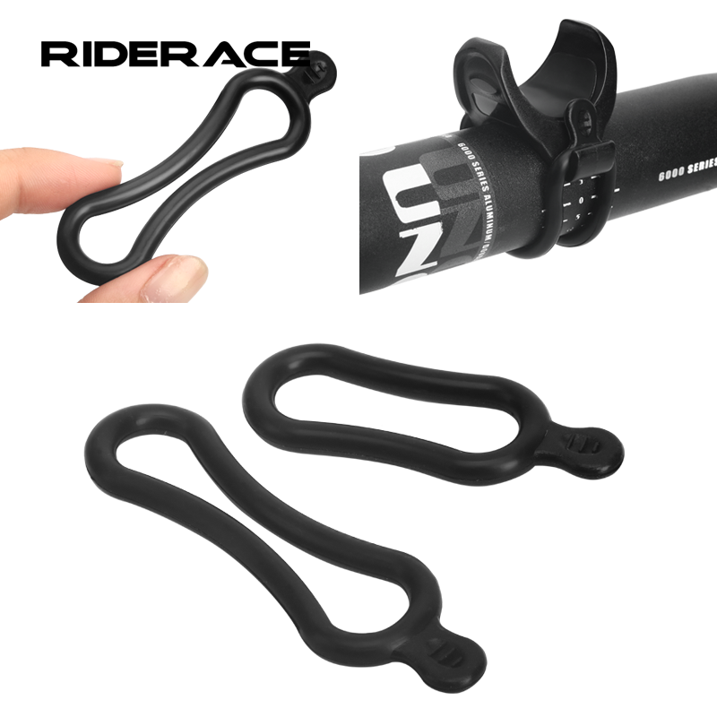 Cycling Loop - 4 個コンパクトシリコーンゴムリング自転車ledヘッドライト懐中電灯ヘッド固定部品バンドmtbバイクサイクリングアクセサリーRR7395