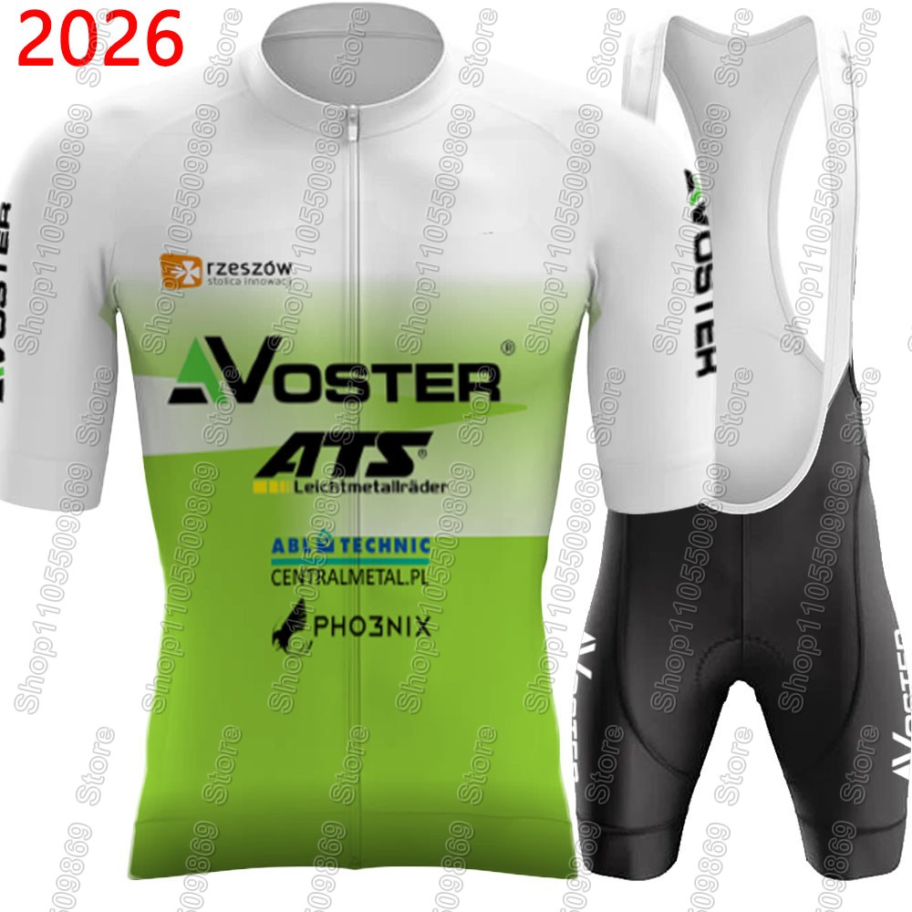 Cycling Commute Shorts - Voster-ATS 2026 サイクリングジャージセットポーランドチーム衣類キットメンズロードバイクシャツスーツ自転車ビブショーツ MTB Ropa