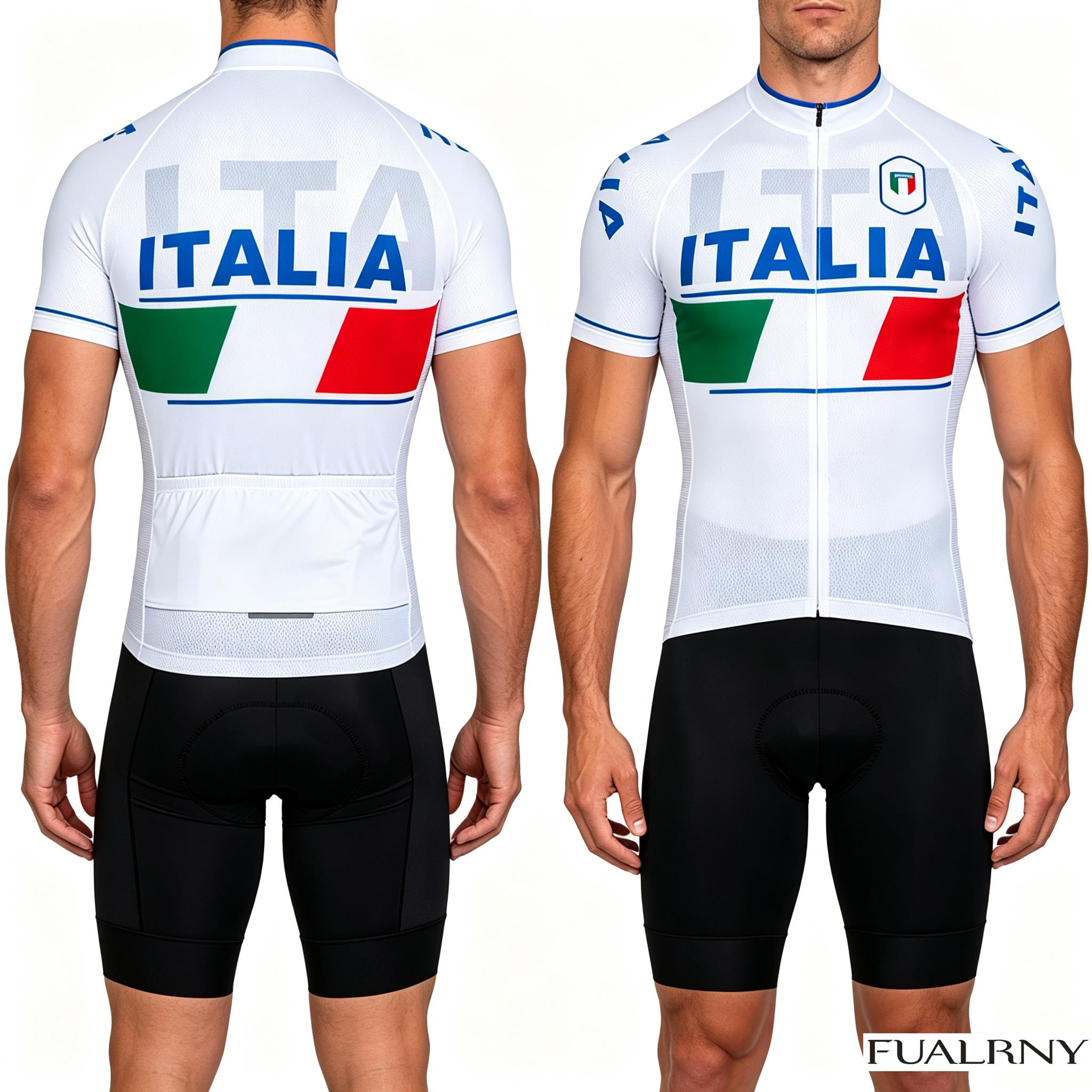 Cycling Commute Shorts - イタリア夏サイクリングジャージセットマイヨバイクジャージビブショーツセット男性夏速乾性ロパシクリスモロード自転車服