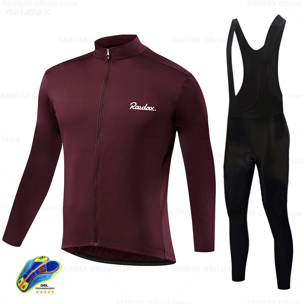 Cycling Community - 春秋サイクリングジャージ 2025 Raudax 男性サイクリングセットレーシング自転車服スーツ通気性マウンテンバイク服スポーツウェア