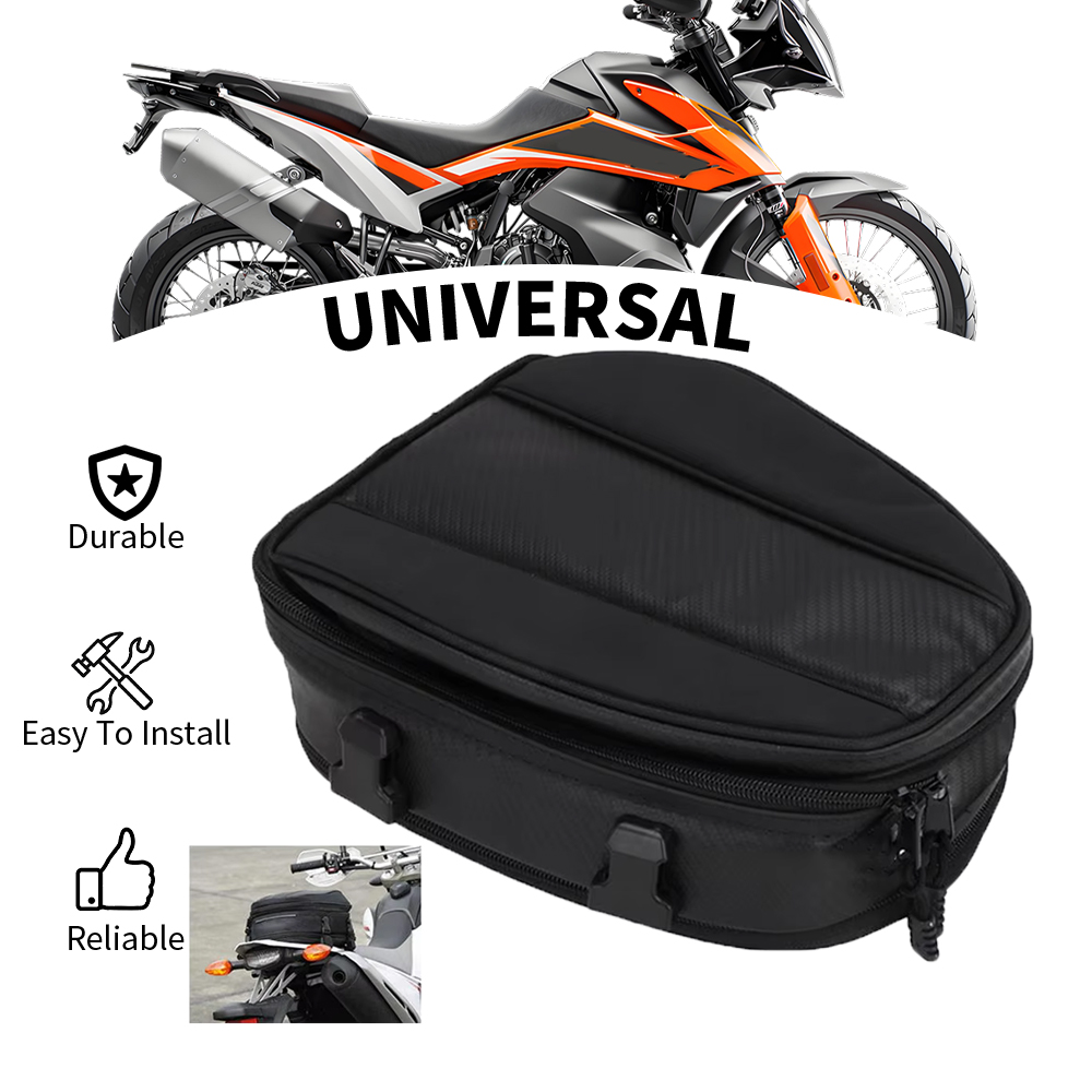 Cycling Commute Backpack - オートバイテールバッグ防水リアシートバッグバックパック電動ダートバイクレインカバーライダーパックスクーター荷物バックルストラップ