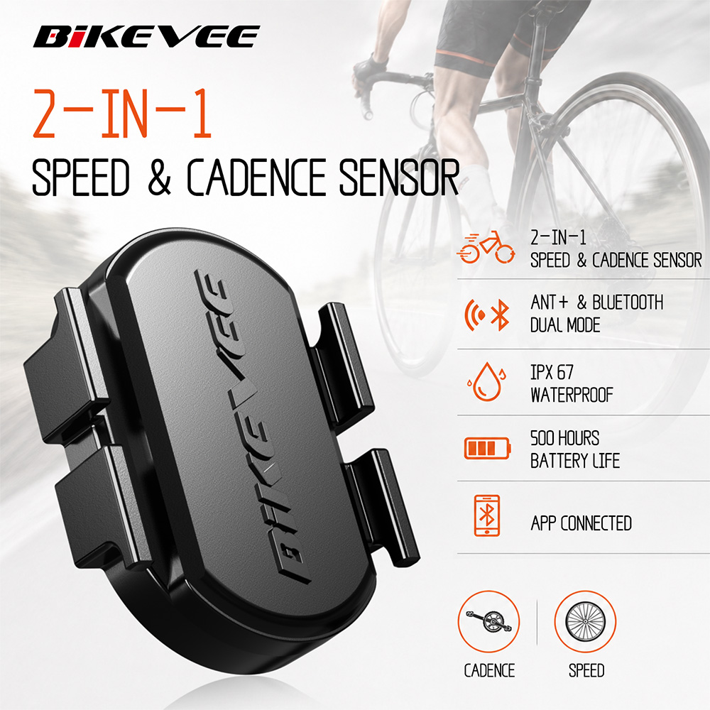 Cycling Commute - BIKEVEE ユニバーサルワイヤレス ANT+ Bluetooth ケイデンススピードセンサー バイクサイクリング