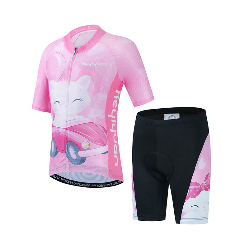 Cycling Community - Keyiyuan-子供用サイクリングジャージ,半袖サイクリングシャツ