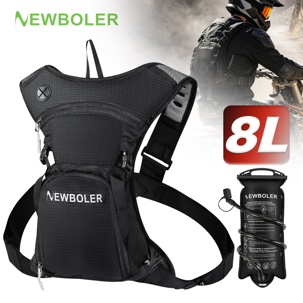 Cycling Commute Backpack - NEWBOLER 8L オートバイサイクリング水分補給パック MTB オフロードモトクロスウォーターバックパックスポーツマウンテンバイクウォーターバッグ