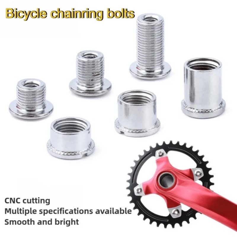 Cycling Loop - 5 ペアチェーンリングボルトバイクシングルダブル 3 ディスクチェーンリングナットクランクセットチェーンリングネジサイクリングアクセサリー