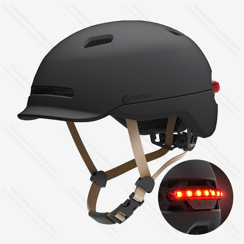 Cycling In City - Smart4u-男性と女性のためのLEDテールライト付きサイクリングヘルメット,シティバイク,サイクリングヘルメット,ipx4