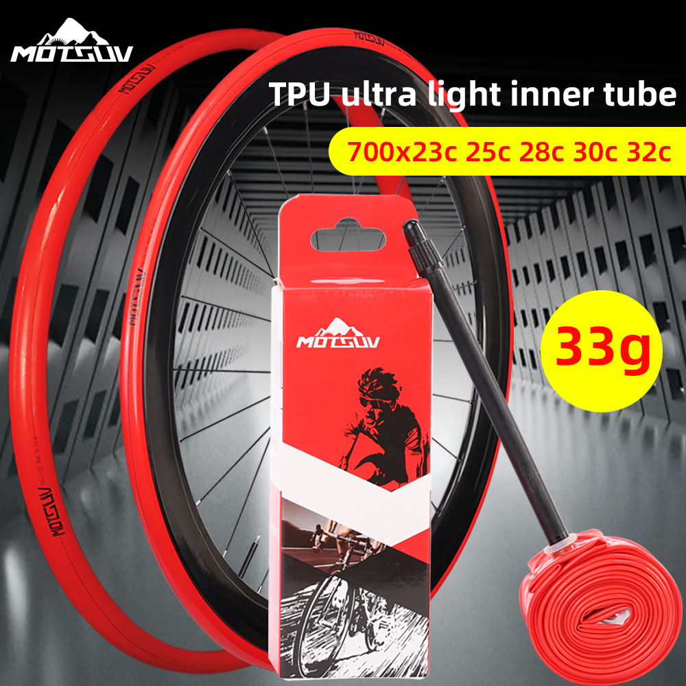 Inner Tube 700C - 28gロードバイク用TPUインナーチューブ 700x23C 25C 26C 27C 28C