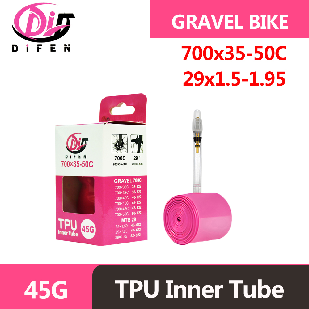 45G DiFen TPU グラベルバイク用インナーチューブ - Inner Tube 700C のレビューと価格