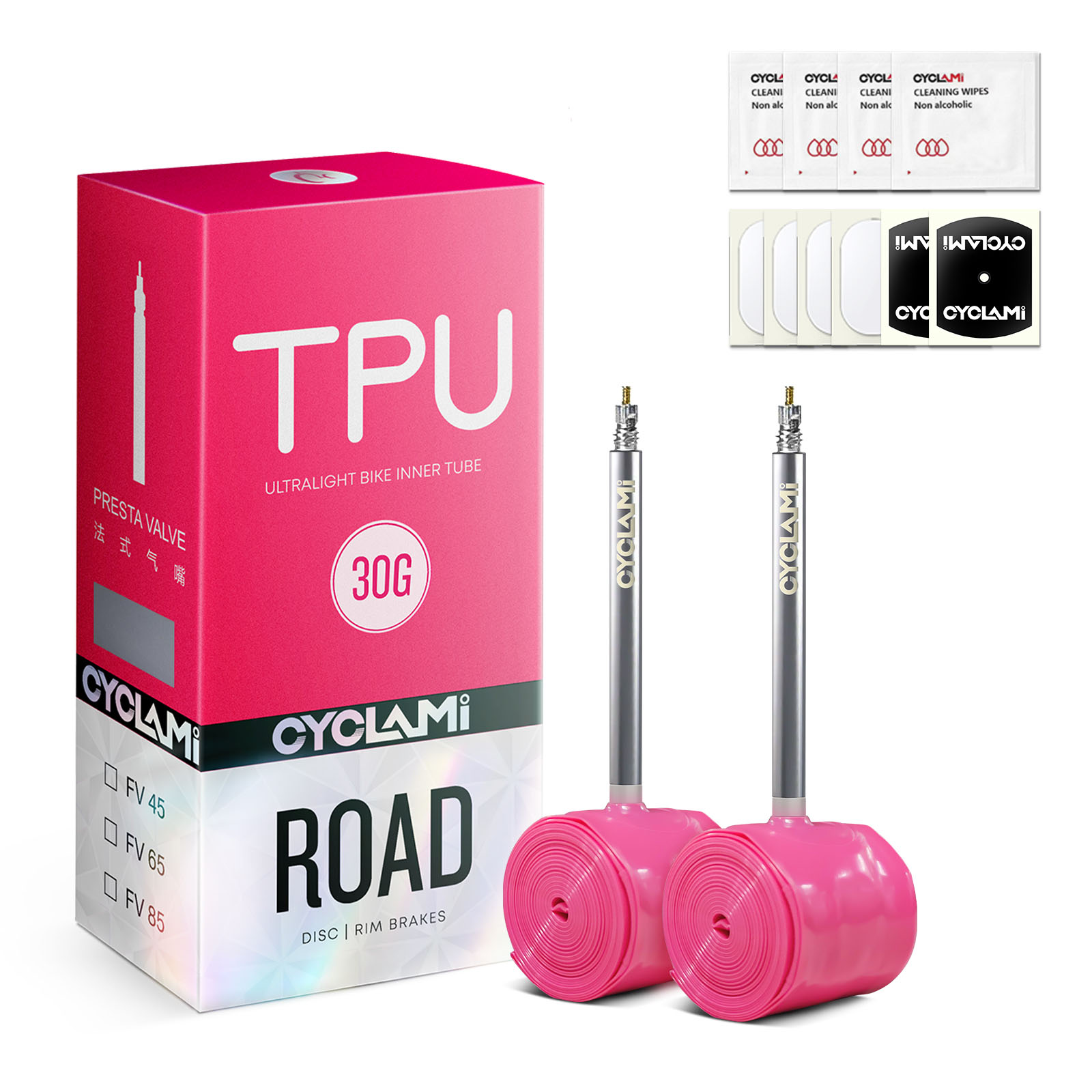 2PC CYCLAMI自転車インナーチューブ ステンレス鋼製 - Inner Tube 700C のレビューと価格