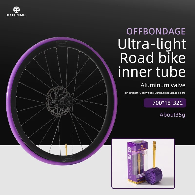 Offbondage-超軽量自転車インナーチューブ,アルミニ - Inner Tube 700C のレビューと価格