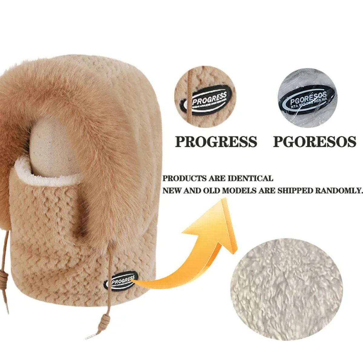 冬の屋外暖かくて厚い帽子女性用ぬいぐるみワンピース帽子マスク - Winter Cycling Commute のレビューと価格
