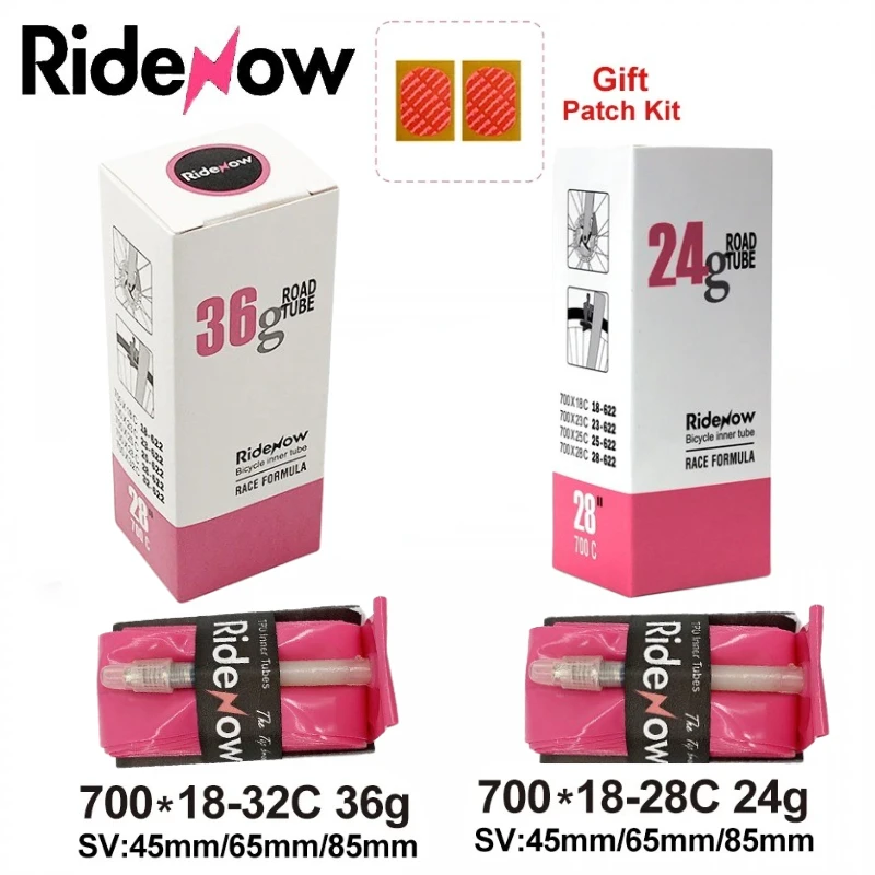 Ridenow 自転車インナーチューブ 700C × 18  - Inner Tube 700C のレビューと価格