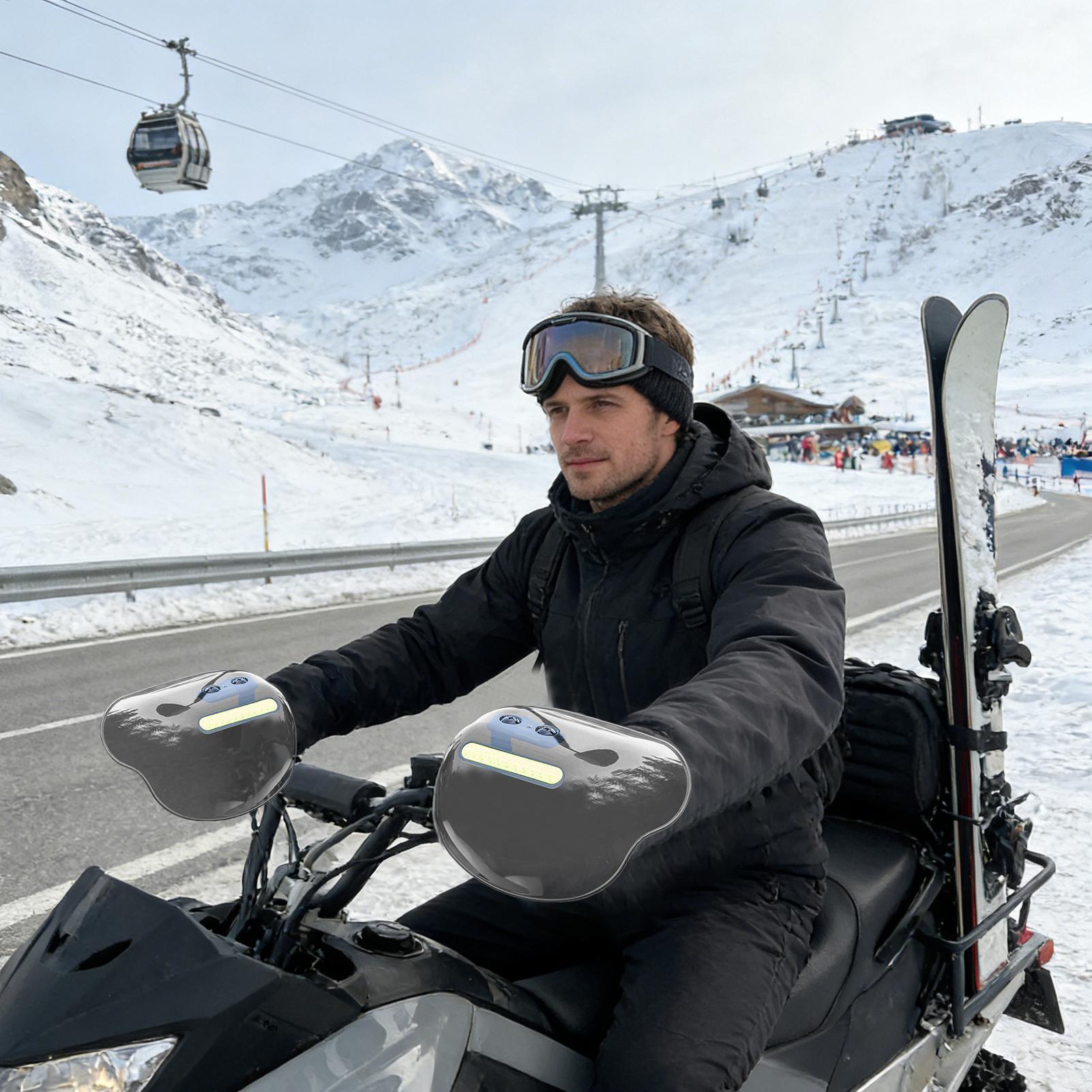 冬用ハンドガード スクーター用 滑り止め 簡単取り付け 冬用 - Winter Cycling Commute のレビューと価格