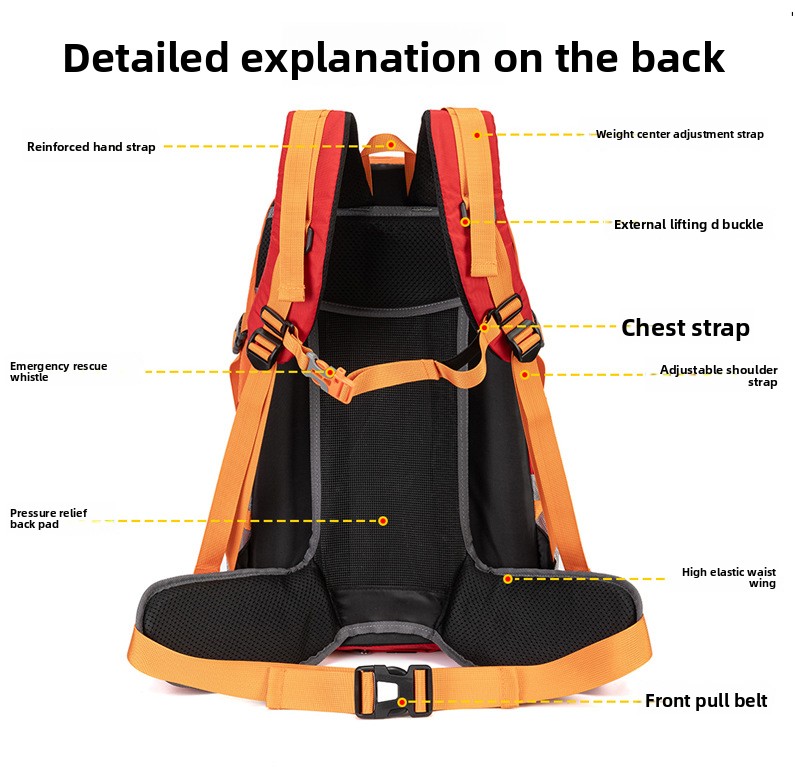 40L防水ハイキングバックパック、男女兼用、旅行キャンプ用ラ - Cycling Commuter Backpack のレビューと価格