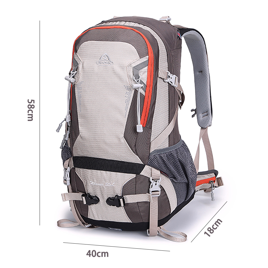 男性と女性のためのレインカバー付きフレームスポーツバックパッ - Cycling Commuter Backpack のレビューと価格