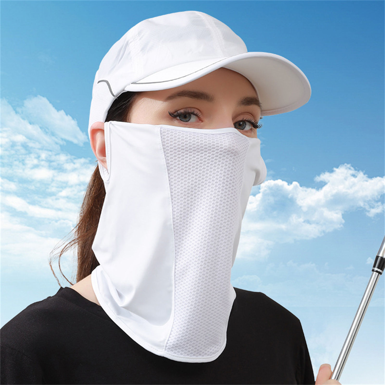 アイスシルク サンマスク UPF50+ 通気性のある UV  - Cycling Loop のレビューと価格