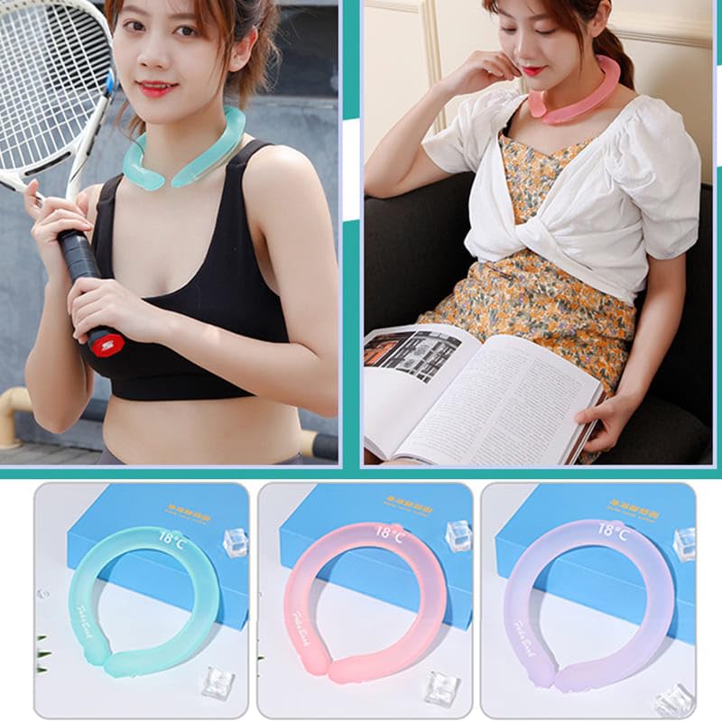 夏用ネック冷却リング ポータブル 再利用可能 ネックマッサー - Cycling Loop のレビューと価格