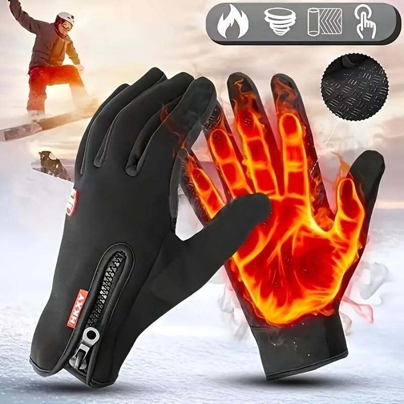 冬のファッションシンプルなサイクリンググローブ男性女性暖かい - Winter Cycling Commute のレビューと価格