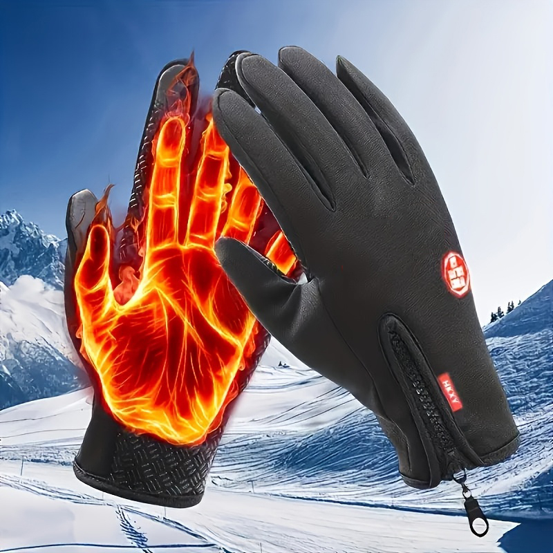 冬のファッションシンプルなサイクリンググローブ男性女性暖かい - Winter Cycling Commute のレビューと価格