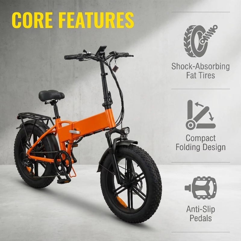ポータブル折りたたみ式20インチ電動マウンテンバイク500W - Cycling Commute のレビューと価格