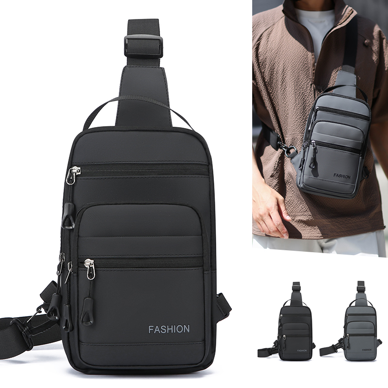男性用チェストバッグ 撥水性 オックスフォード フロントジッ - Cycling Commuter Bag のレビューと価格