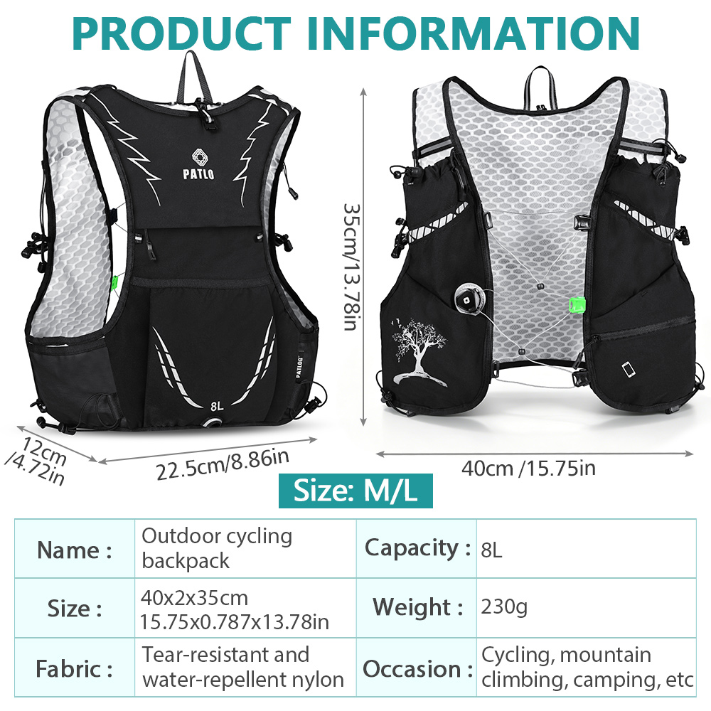 2026年新型8Lアウトドアトレイルランニングバックパック超 - Cycling Commute Backpack のレビューと価格