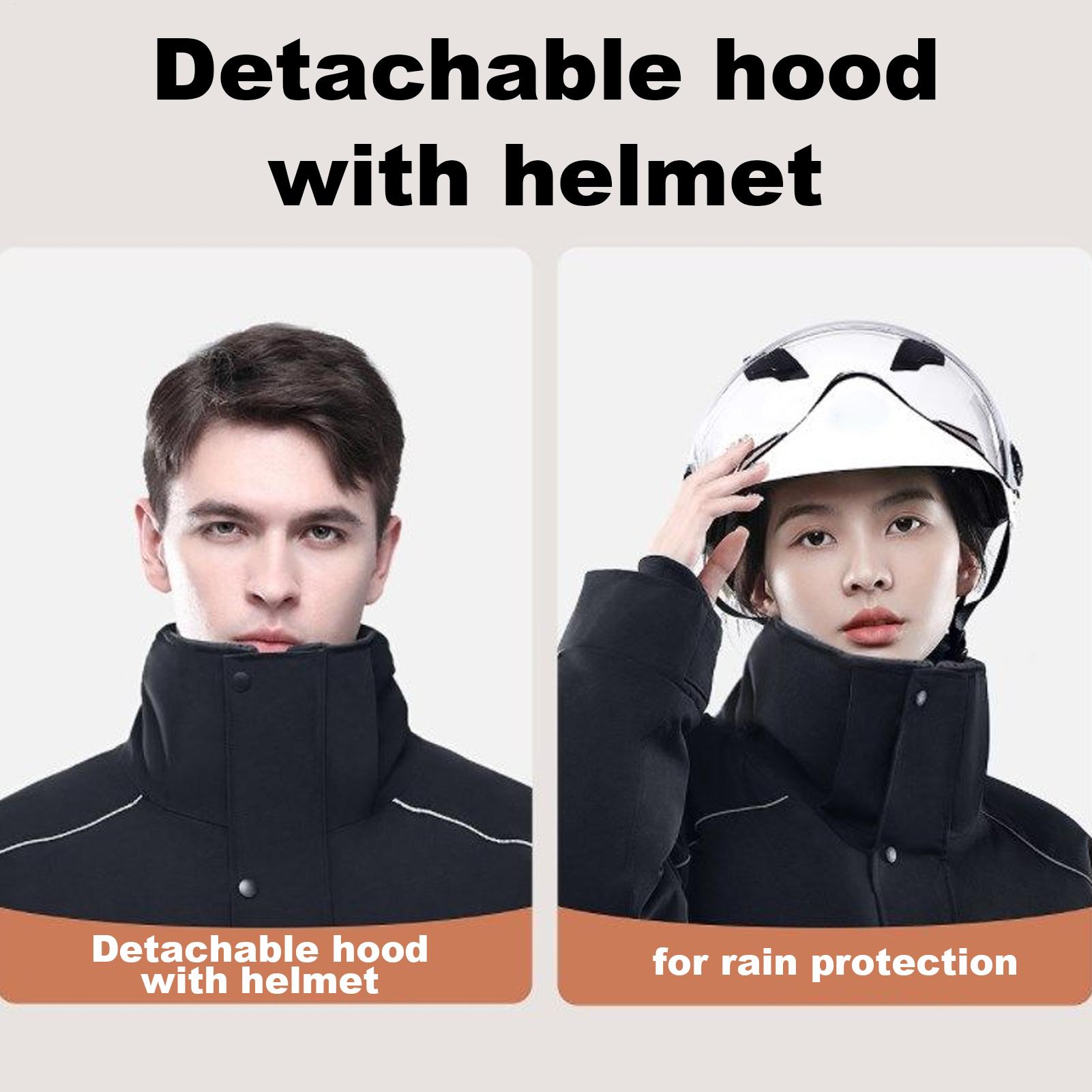 オートバイの冬用ジャケット 4 ポケット暖かい服反射ストリッ - Winter Cycling Commute のレビューと価格