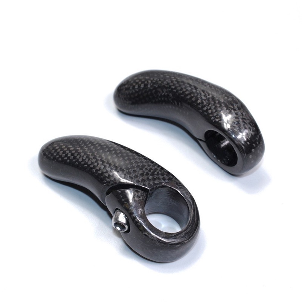 90mm 3K カーボンファイバーバーエンド、ロックオンアル - Commuting On Road Bike のレビューと価格