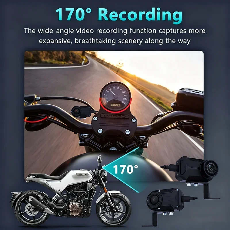 2K HD バイク用ドライブレコーダー 防水IP66 ループ - Cycling Loop のレビューと価格