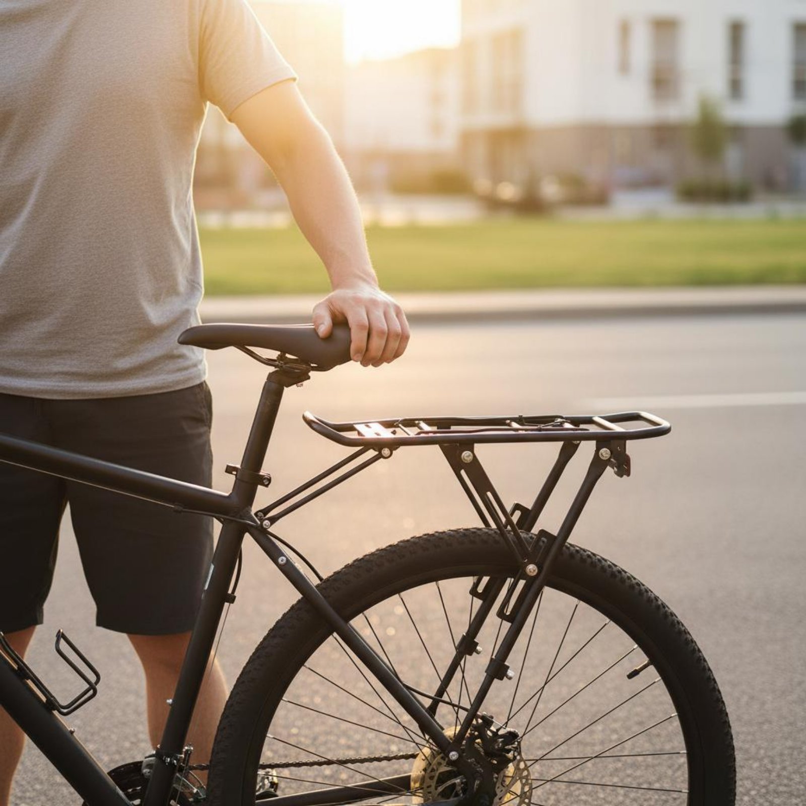 ファストリリース自転車ラック 調節可能なリア自転車ラック 二 - Cycling Commute のレビューと価格