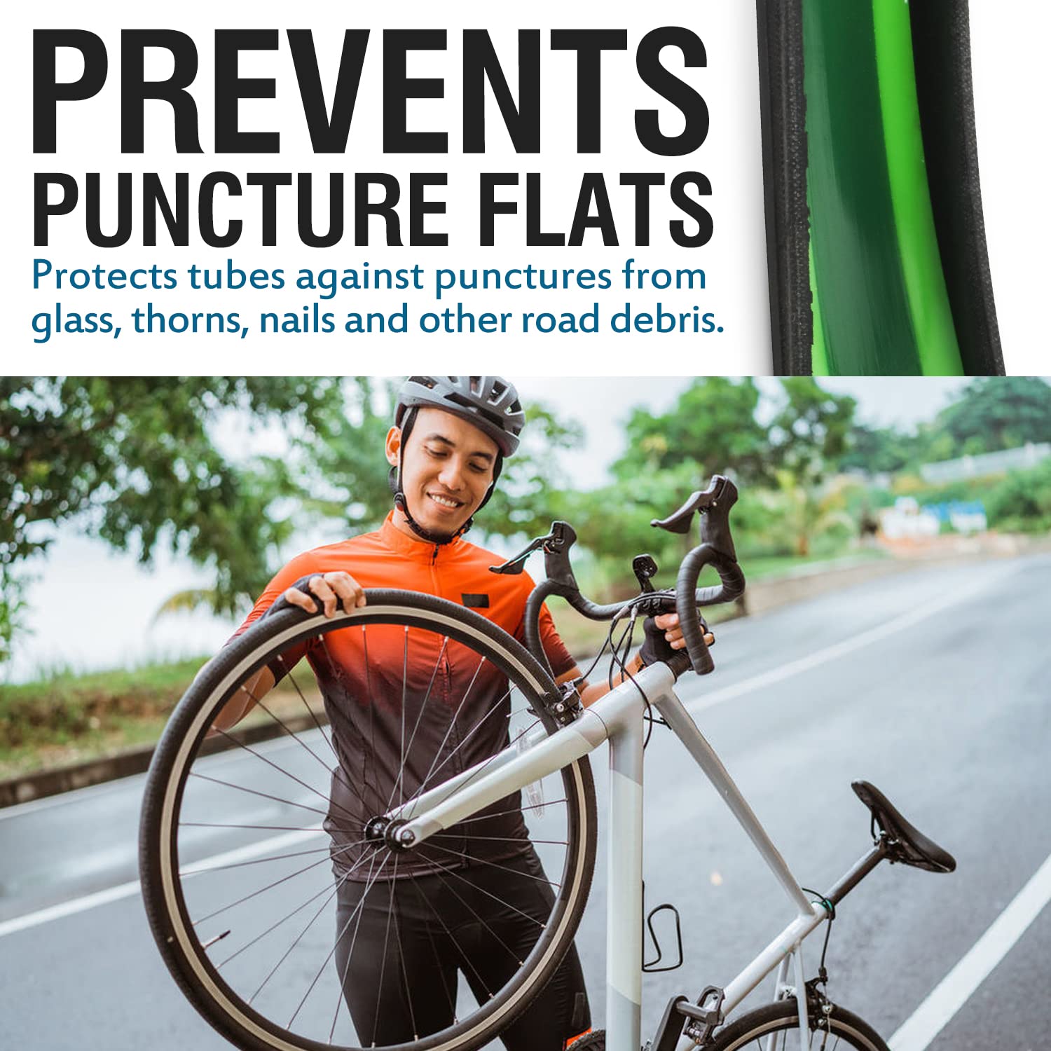 自転車タイヤライナー - パンク防止、インナーチューブ保護、 - Inner Tube 700C のレビューと価格