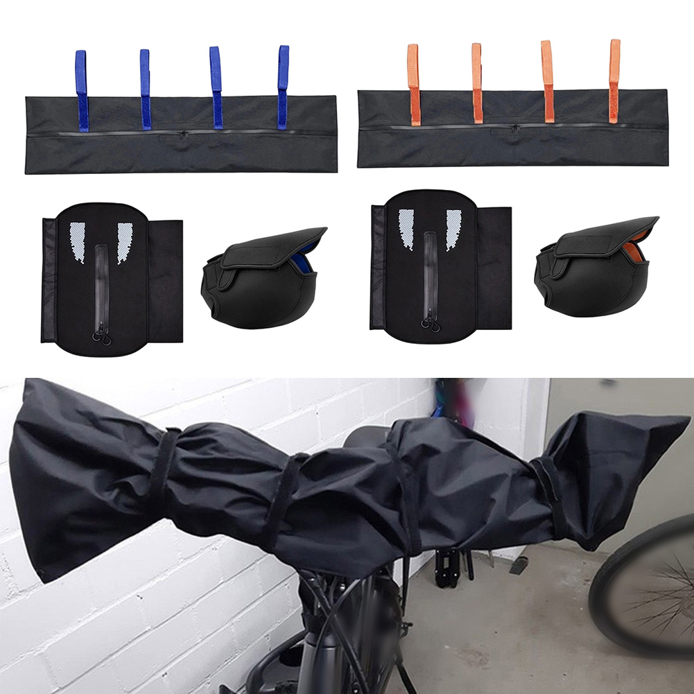 反射型電動自転車カバーセット モーターバッテリーハンドルバー - Cycling Commute Gear のレビューと価格
