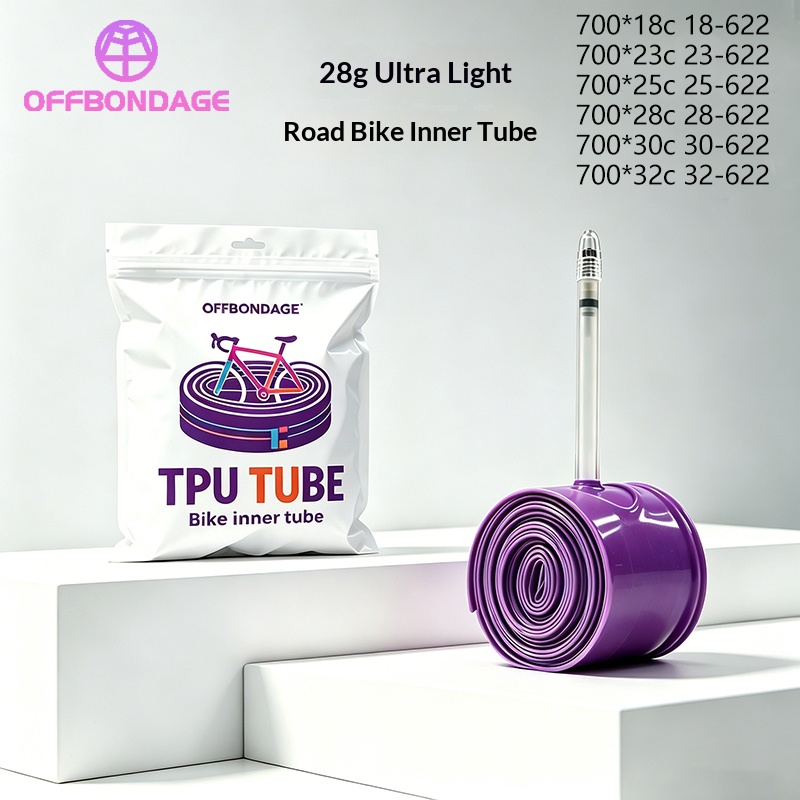 OFFBONDAGE 2 個超軽量 TPU バイクインナーチ - Inner Tube 700C のレビューと価格