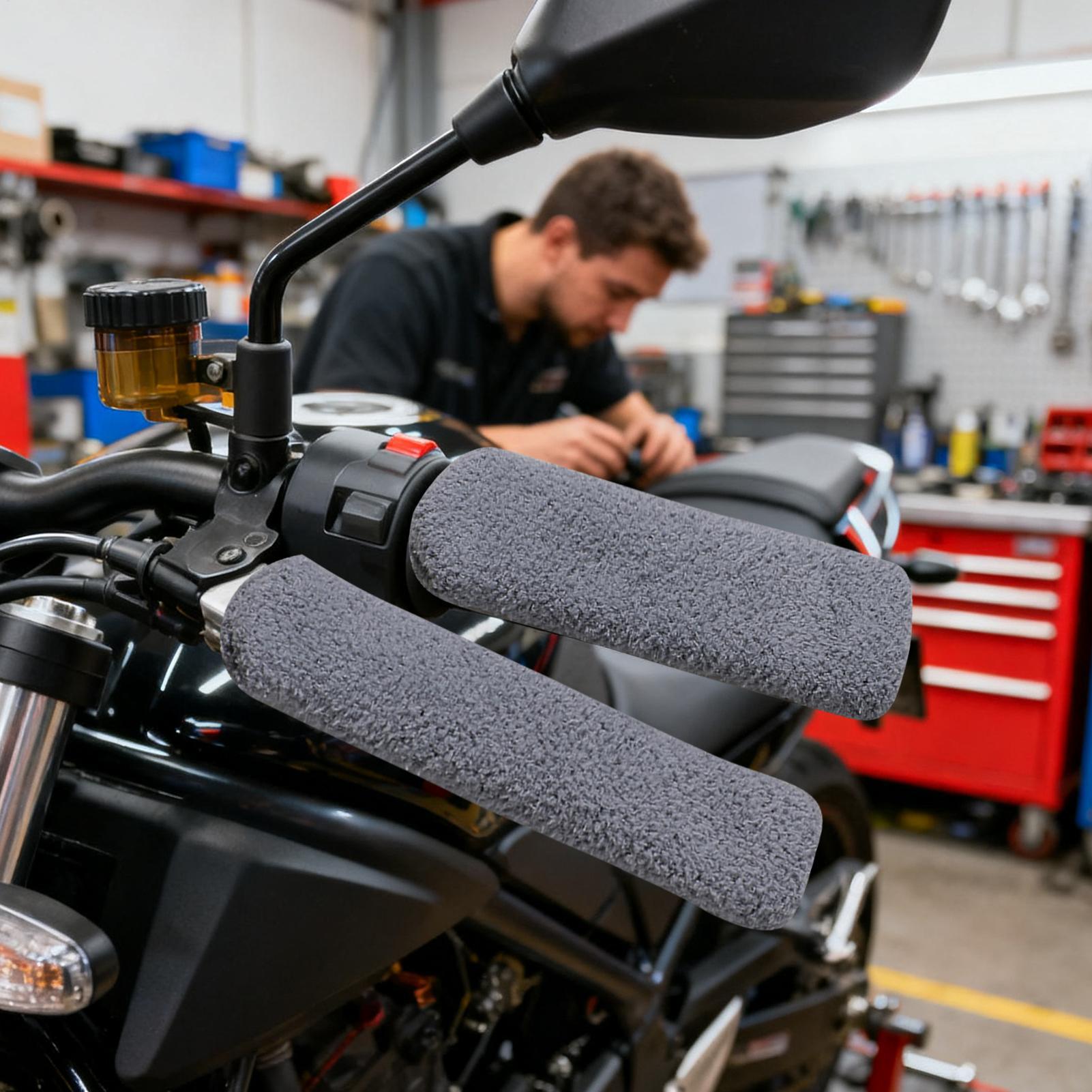 オートバイのハンドルバーカバー伸縮性のある寒い冬サイクリング - Winter Cycling Commute のレビューと価格