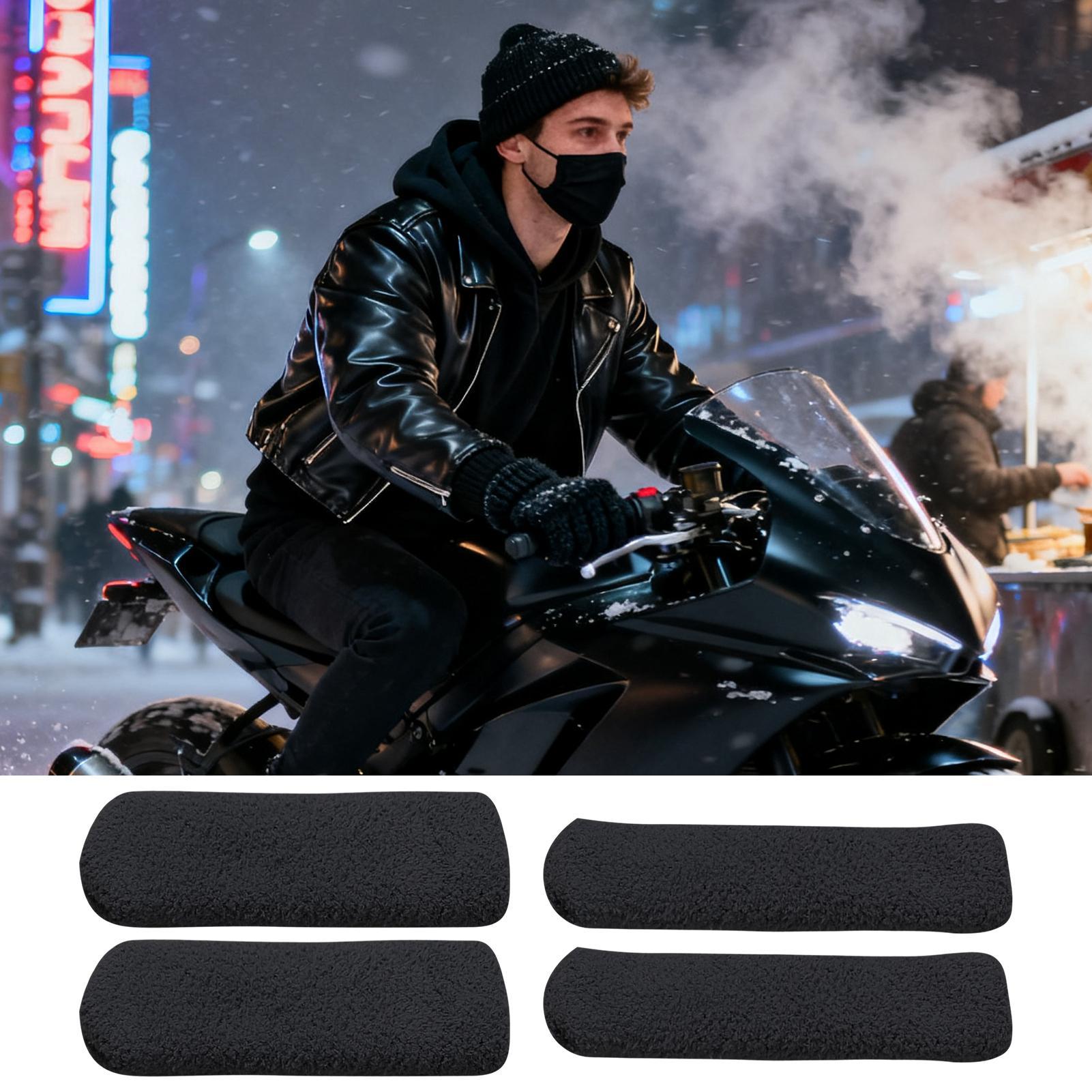 オートバイのハンドルバーカバー伸縮性のある寒い冬サイクリング - Winter Cycling Commute のレビューと価格