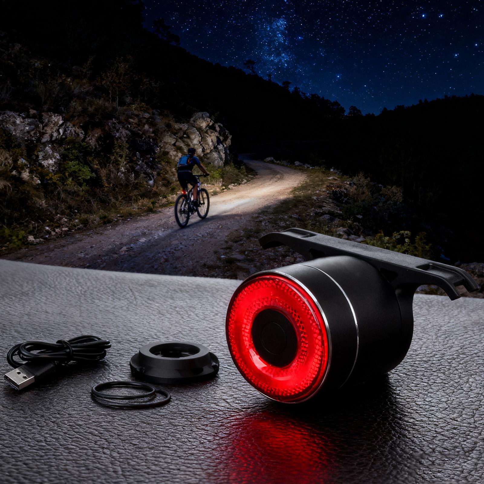 自転車リアライト スマートバイクテールセンシングライト サイ - Cycling Commute のレビューと価格