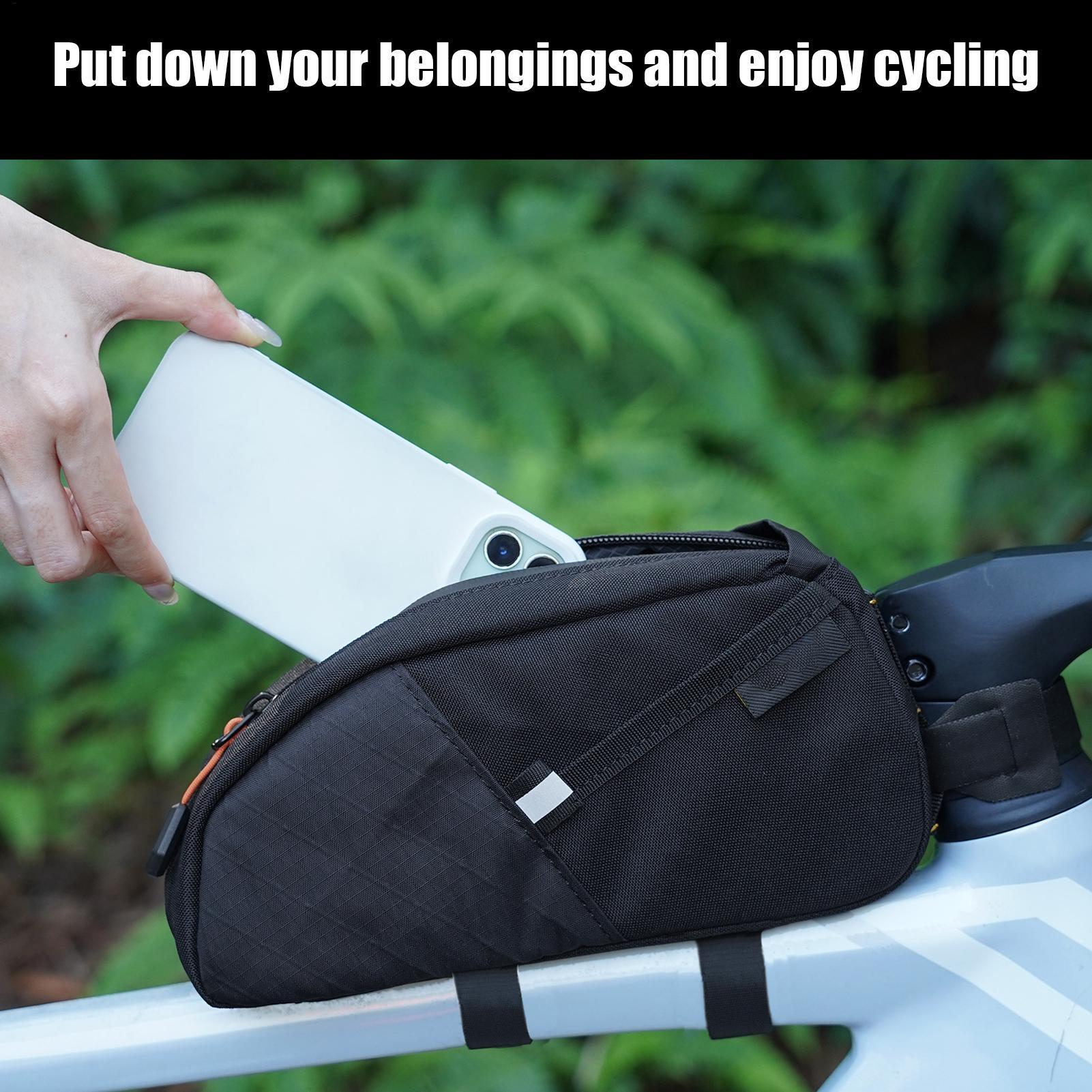 ロードバイクバッグ バイクラックバッグ 反射ストリップ付き  - Cycling Commute Training のレビューと価格