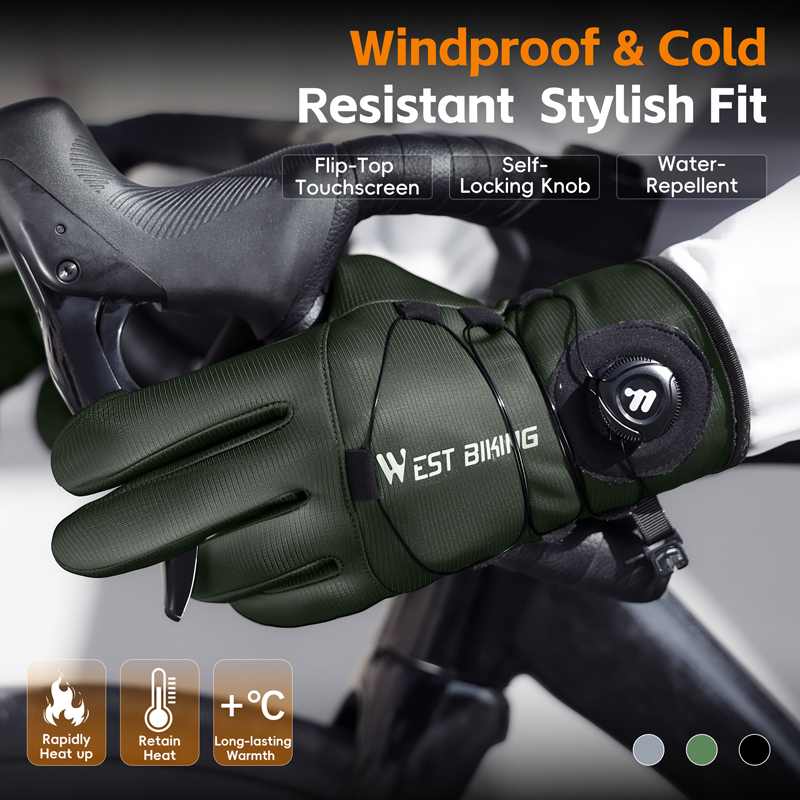 冬用バイクグローブ 磁気クイックリリース 断熱タッチスクリー - Winter Cycling Commute のレビューと価格