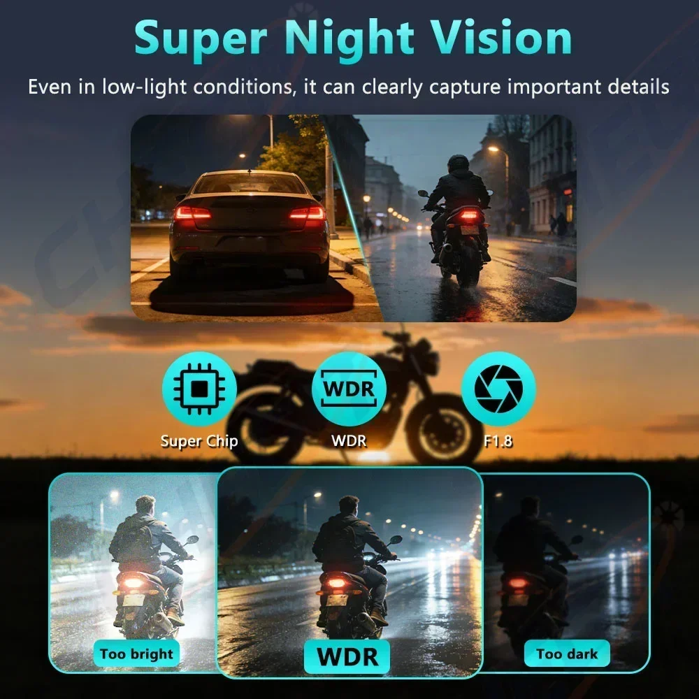 2026 2Kバイク用DVR WiFi IP66防水ミニカメ - Cycling Loop のレビューと価格