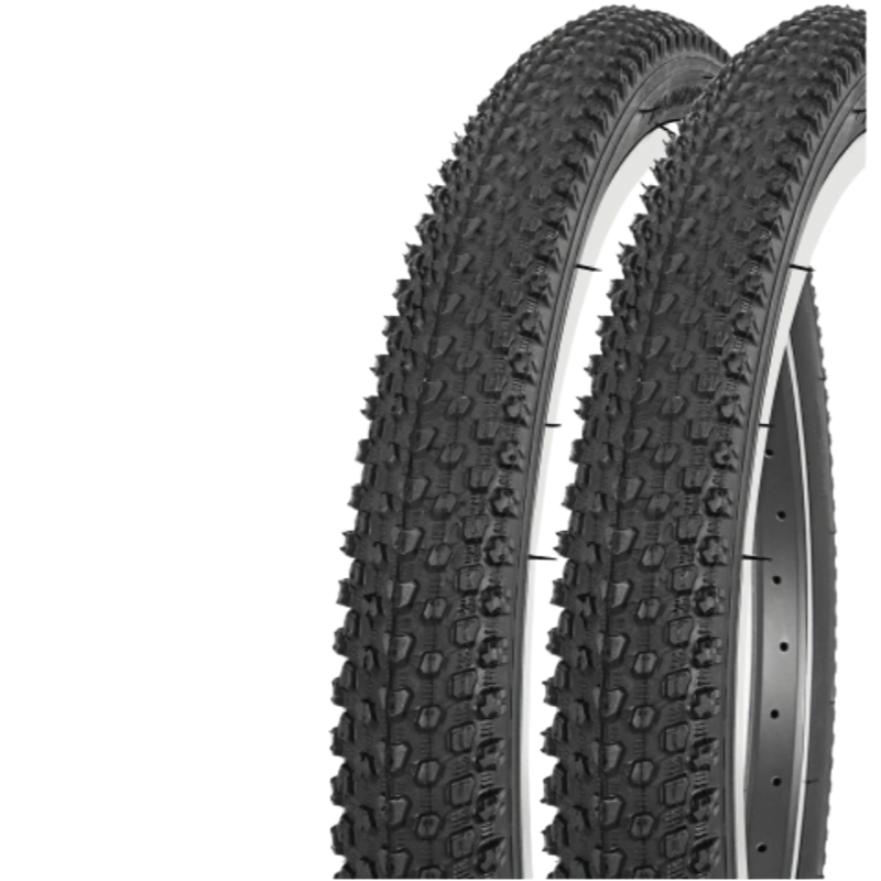 2 個の自転車タイヤ 22/24/26 X 2.125 MT - Cycling In City のレビューと価格