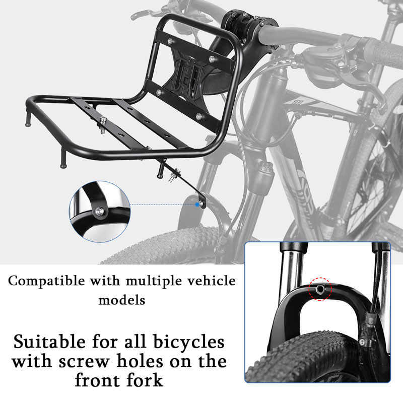 自転車フロントラックアルミ合金多機能自転車フロントラックMT - Cycling Commuter Bag のレビューと価格