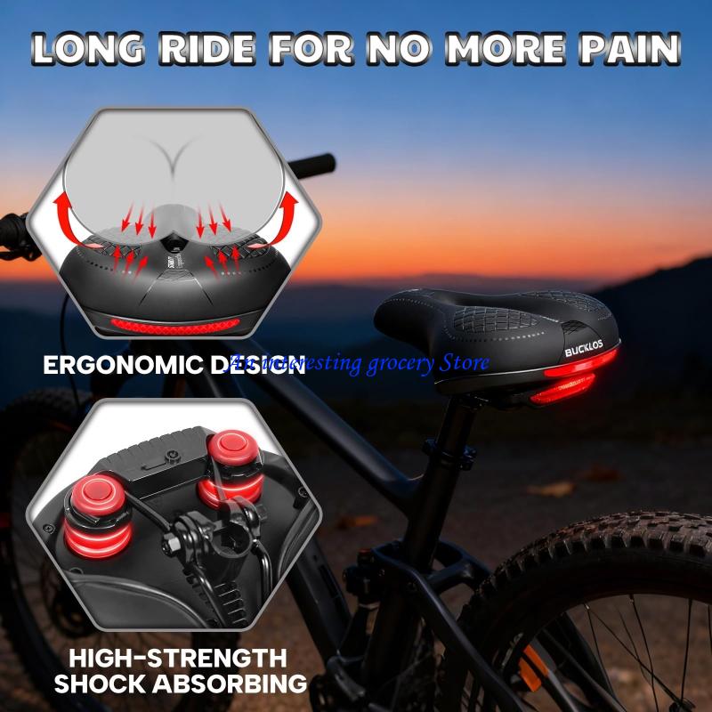 652D 耐久性マウンテンバイクシートクッション多用途バイク - Cycling Commute Training のレビューと価格