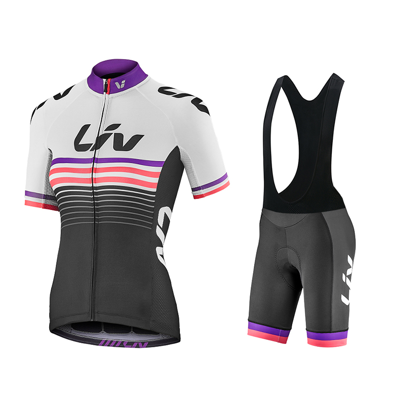 Liv-女性用サイクリングジャージとよだれかけショーツ,半袖 - Cycling Community のレビューと価格